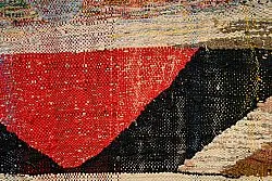 Tapis berbère marocain Boucherouite 165 x 350 cm