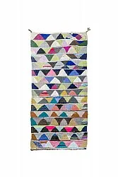 Tapis berbère marocain Boucherouite 145 x 305 cm