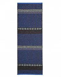 Tapis en plastique et fil - Horredsmattan Forest Mix (bleu)