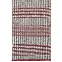 Tapis en plastique et fils - Horredsmattan Penny mix (rouge)