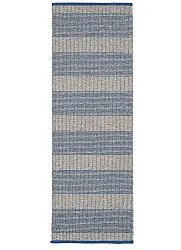 Tapis en plastique et fils - Horredsmattan Penny mix (bleu)