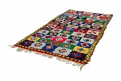 Tapis berbère marocain Boucherouite 290 x 145 cm