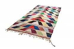 Tapis berbère marocain Boucherouite 145 x 280 cm