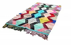 Tapis berbère marocain Boucherouite 140 x 260 cm