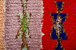 Tapis berbère marocain Boucherouite 360 x 130 cm