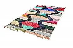 Tapis berbère marocain Boucherouite 135 x 240 cm