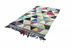 Tapis berbère marocain Boucherouite 125 x 230 cm