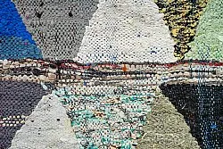 Tapis berbère marocain Boucherouite 125 x 230 cm