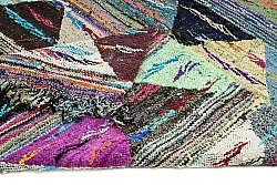 Tapis berbère marocain Boucherouite 135 x 235 cm