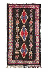 Tapis berbère marocain Boucherouite 315 x 165 cm