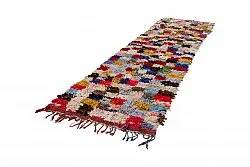 Tapis berbère marocain Boucherouite 380 x 105 cm