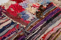 Tapis berbère marocain Boucherouite 380 x 105 cm