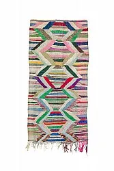 Tapis berbère marocain Boucherouite 145 x 295 cm