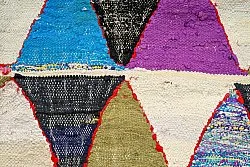 Tapis berbère marocain Boucherouite 135 x 275 cm
