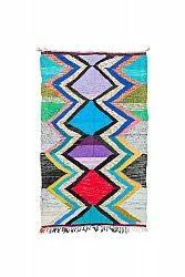 Tapis berbère marocain Boucherouite 140 x 235 cm