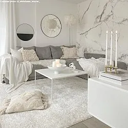 Tapis à poils longs - Cosy (blanc)