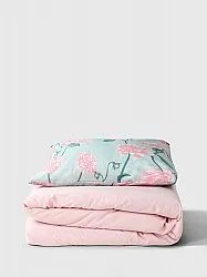Ensemble de housse de couette - Alyssa (vert/rose)