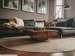 Tapis ronds - La tresse (jute)