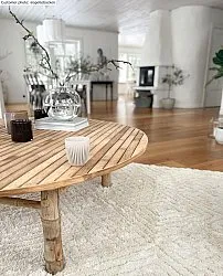 Tapis à poils longs - Stettin (blanc cassé)