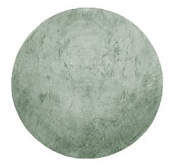 Tapis rond - Aranga Super Soft Fur (vert)