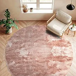 Tapis ronds - Aranga Super Soft Fur (rose)