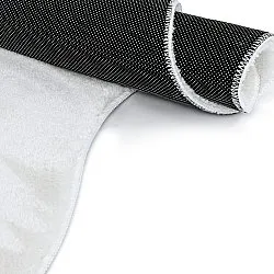 Tapis Shaggy Ondulé Asymétrique - Aranga Super Soft Fur (blanc)