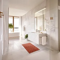 Tapis de salle de bain - Bellona (terre cuite)