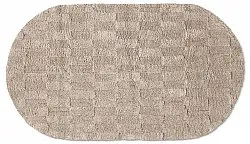 Tapis de salle de bain ovale - Bevin (beige)