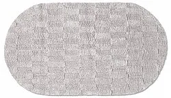 Tapis de salle de bain ovale - Bevin (gris clair)