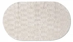 Tapis de salle de bain ovale - Bevin (blanc cassé)