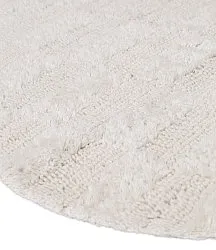 Tapis de salle de bain rond - Bevin (blanc cassé)