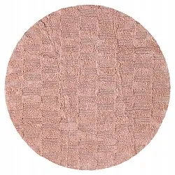 Tapis de salle de bain rond - Bevin (rose)