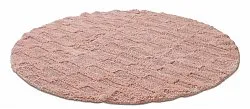 Tapis de salle de bain rond - Bevin (rose)