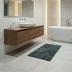 Tapis de salle de bain - Eliza (vert foncé)