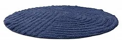 Tapis de salle de bain rond - Embla (bleu)