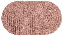 Tapis de salle de bain ovale - Embla (rose)