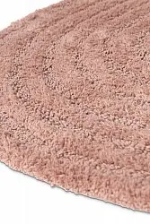 Tapis de salle de bain ovale - Embla (rose)