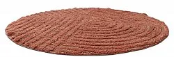 Tapis de salle de bain rond - Embla (terracotta)