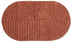 Tapis de salle de bain ovale - Embla (terracotta)