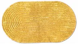 Tapis de salle de bain ovale - Evena (jaune)
