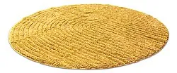 Tapis de salle de bain rond - Evena (jaune)