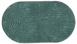 Tapis de salle de bain ovale - Evena (vert foncé)