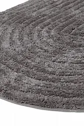 Tapis de salle de bain ovale - Evena (gris foncé)