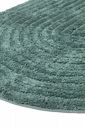 Tapis de salle de bain ovale - Evena (vert foncé)
