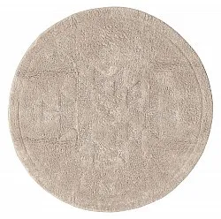 Tapis de salle de bain rond - Gertie (beige)