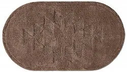 Tapis de salle de bain ovale - Gertie (marron)