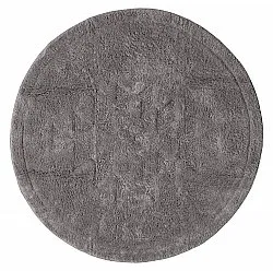Tapis de salle de bain rond - Gertie (gris foncé)