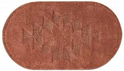 Tapis de salle de bain ovale - Gertie (terracotta)