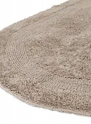 Tapis de salle de bain ovale - Nila (beige)