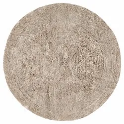 Tapis de salle de bain rond - Nila (beige)